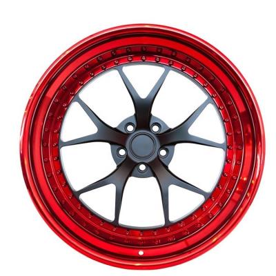 China customization deep dish brushed red 18 19 20 2122 Inch 3 piece wheels forged alloy wheels for ferrari Dino 365 GTB for sale