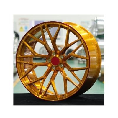 China VIRSRONWHEELE 22 pulgadas escalonadas de bronce cepillado ruedas forjadas a medida en venta