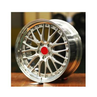 China Chinese Alloy wheels 2pcs forged custom design auto parts 5holes 18inch alloy wheels with factory price for sale