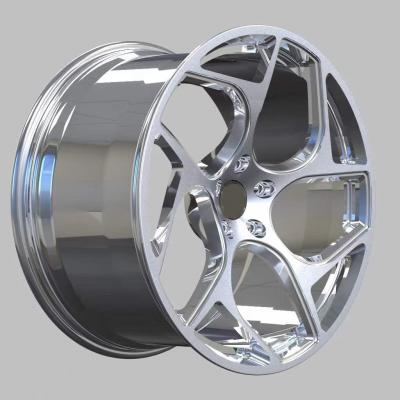 China polished silvery 5x120 forged CNC car wheel Forged Racing rims for porsche for Mercedes S-CLASS S550 S600 S63 S65 for sale
