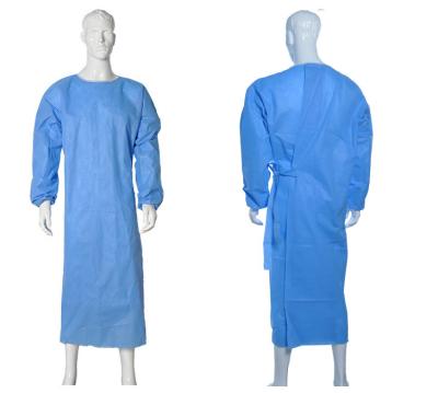 China Isolation Disposable Medical Gowns , Disposable Plastic Gowns PP Material for sale