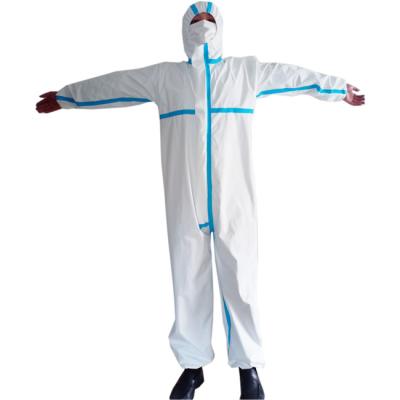 China Medical Disposable Coveralls Heavy-Duty Protective Suits Chemical Protection Work wear for Cleaning, Health-Care for sale