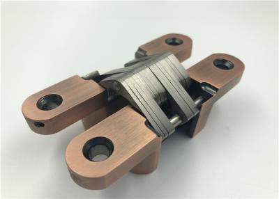 China Antique Copper Heavy Duty Invisible Hinge For 30mm Thick Interior Wooden Door for sale
