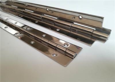 China Polished SS Continuous Piano Hinge for Subway Metro Channel Gate Toolbox for sale