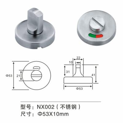 China Stainless Steel Thumb Turn Door Knob Door Fitting Hardware For Washroom Door for sale