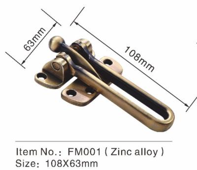 China Zinc Alloy Door Security Chain Door Fitting Hardware Security Door Chain Lock for sale