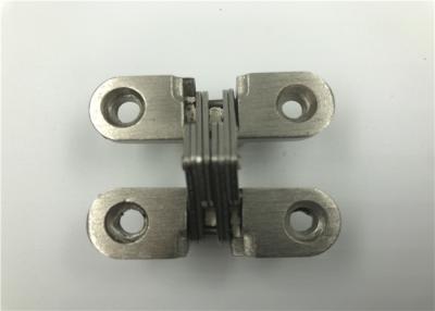 China Satin Nickel SOSS Invisible Hinge 180 Degree Easy To Electroplate for sale