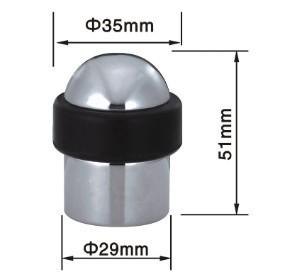 China Stainless Steel 304 Interior Door Stopper 29*51mm AB Surface for sale