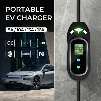 China 50HZ/60HZ Portable EV Charger EVSE Box Type 1 Type 2 Mode 2 for sale