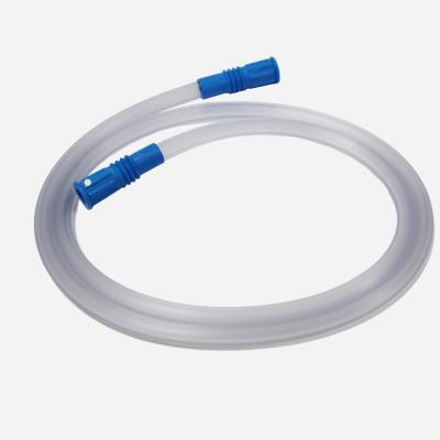 China Tubo de conexión de la alta succión quirúrgica elástico disponible del PVC con la manija de Yankauer en venta
