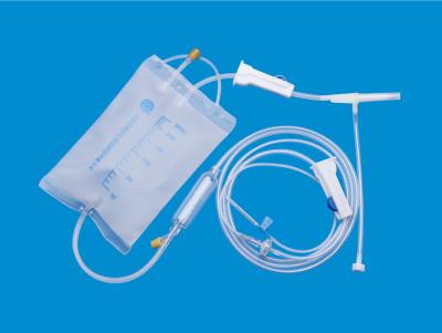 China Sterile Disposable Infusion Set ISO13485 With 100ml-350ML Bag for sale