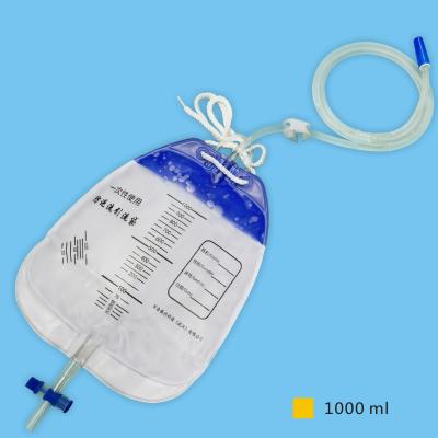 China 500ml Medical PVC Catheter Disposable Urine Bags Anti Reflux FSC for sale