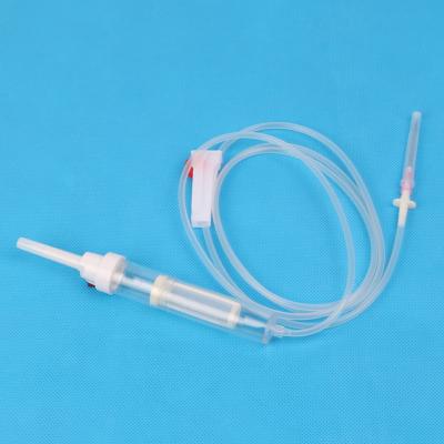 China Disposable Medical IV Transfusion Blood Tubing Set 150cm PVC Tube Length for sale