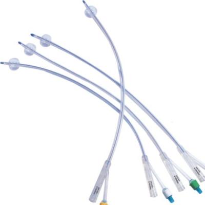 China Silicone 2 Way 3 Way Disposable Medical Foley Catheter 8 Fr 10 Fr Foley Catheter for sale