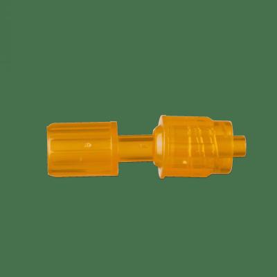 China OD4.0mm Plastic Medical Components Rotating Male Luer Lock Connector Long Type for sale