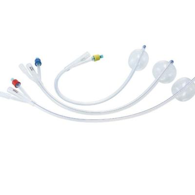 China Multicolor Medical Foley Catheter 24fr 26fr 3 Way Urinary Catheter Irrigation for sale