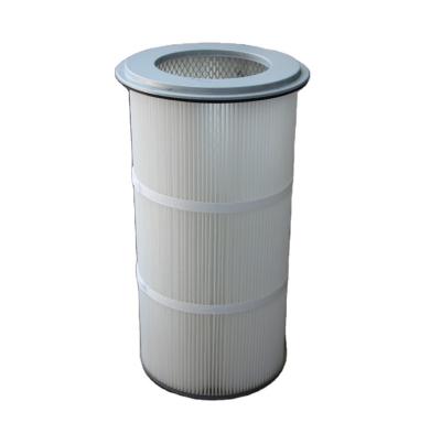 China 0.3um Porosity Pleated Air Cartridge Filter for Dust Filtration in Manufacturing Plant for sale
