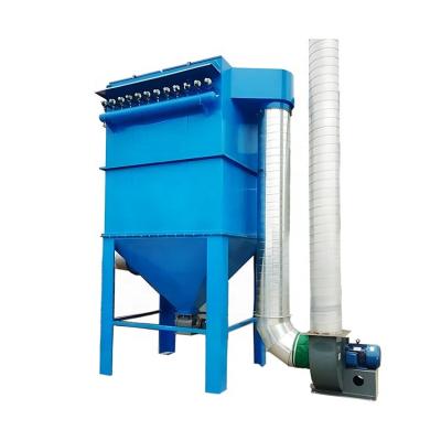 China Pulse Blowing Flour Dust Collector for Wood Cement Mill Dust Collection 3kw Carbon Steel for sale