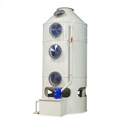 China 700 kg ODM Environmental Waste Gas Treatment Equipment Horizontal Gas Scrubber Design for sale