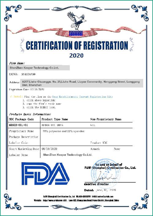 FDA - Shenzhen Keeper Technology Co., Ltd