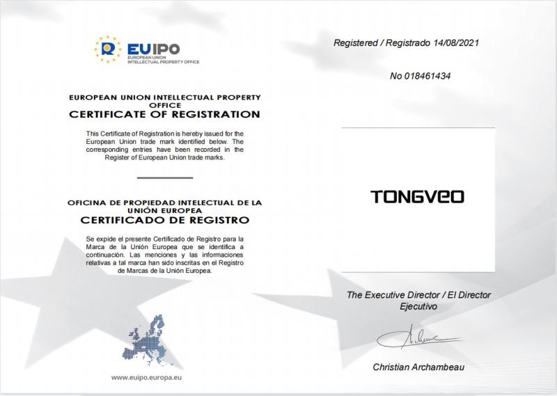 EUIPO - Shenzhen Tongveo Innovation Technology Co., LTD