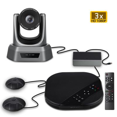 China 3X Zoom 1080P All In One Video Conferencing Solution Wired Communication for sale