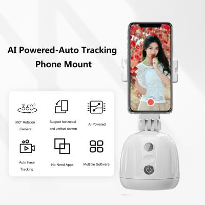 China AI Auto Tracking Phone Mount Tripod Frame & Gesture Control 360° Rotation for sale