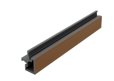 Κίνα 5 - 49.25 X 49,25 διαμορφωμένο Λ σύνθετο ξύλινο πλαστικό σύνθετο πάτωμα Decking προς πώληση