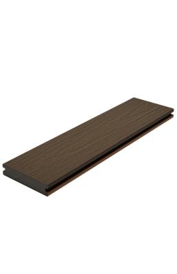 China 142 X 22 Co Extruded Capped Composite Deck Boards Hollow Plastic Decking Boards for sale