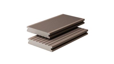 China 2.2M Solid Composite Decking Profiles 140 X 25MM Wpc Plastic Wood for sale