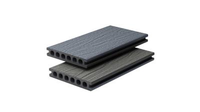 China 138 X 23 Hollow Plastic WPC Composite Decking Boards Splinter Free Anit Slip for sale