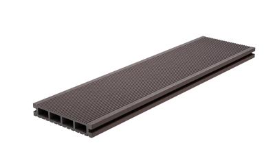 China Waterproof 150 X 25 WPC Composite Decking Hollow Plastic Outdoor Decking Boards for sale