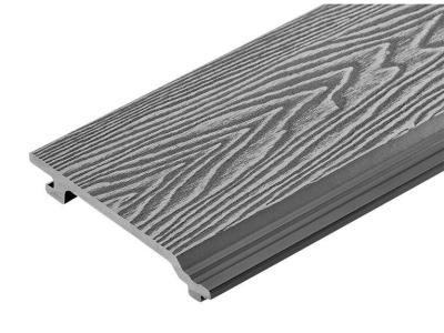 China do revestimento exterior da parede 3D de 148mm Decking composto plástico gravado profundo da madeira à venda