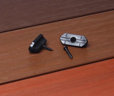 China Hidden Installation System Plastic Composite Decking Clips WPC Decking Accessories SGS for sale