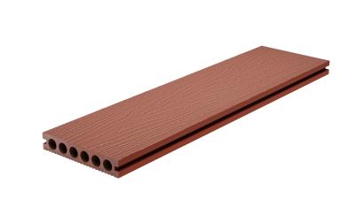 China Red Brown 146 X 22 WPC 3d Wall Panel Outdoor Plastic Deck Boards Composite Decking Floor for sale