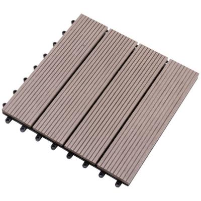 China Mouldproof Waterproof Composite Hollow Wpc Decking for sale
