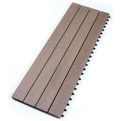 China 3D WPC Solid Wood Plastic Timber Decking Slip Resistant for sale