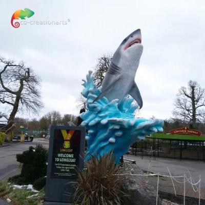China Aquarium 7Meter Realistic Animatronic Animals Shark Wave Realistic Model for sale