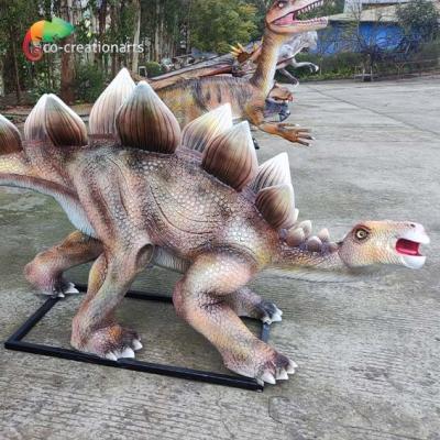 China Water Proof Replica Fiberglass Animatronic Animatronic Stegosaurus Statue for sale