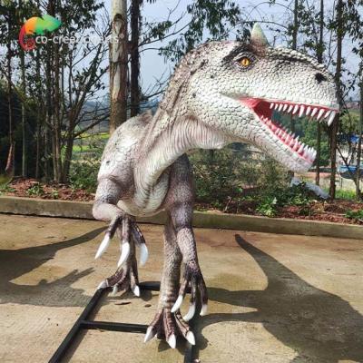 China Amusement Park Large Fibreglass Animals Life Size Allosaurus Animatronic Eco friendly for sale