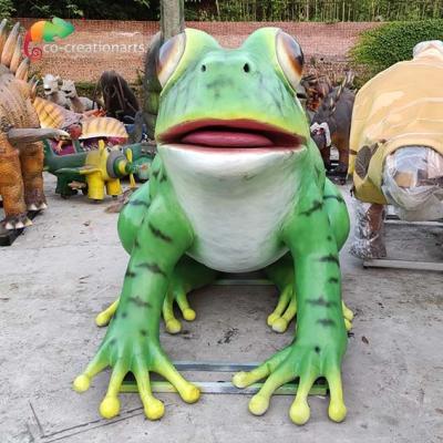 China Customized Giant Animatronic Frog Animals Realistic For Amusement Exhibition for sale