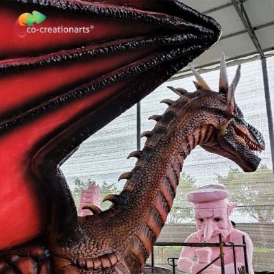 China Dragões Animatronic Sunproof da decoração exterior do parque de diversões à venda