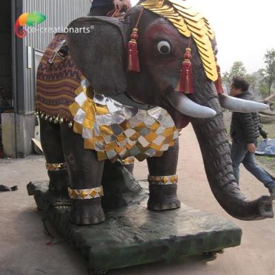 China CE Custom Made Animatronics Elephant Children Ride Interactive Equipment for sale