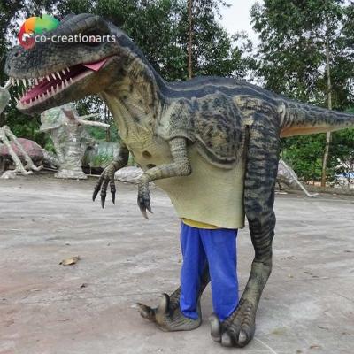 China LED Light  Animatronic Raptor Costume Real Dinosaur Suit 4.5m Length for sale
