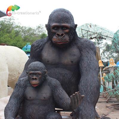 China La iluminación del orangután de la fibra de vidrio de los animales de la fibra de vidrio iluminó los animales para el parque temático en venta