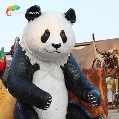 China Iluminando a fibra de vidro Panda Illuminated Animals dos animais da fibra de vidro para o parque temático à venda
