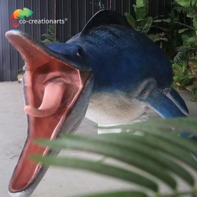 China Handmade Mosasaur Fiberglass Statues For Outdoor Exhibition for sale