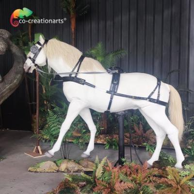 China Ridable Simulated Running Horse Realistic Animatronic Animals For Amusement Exhibition Te koop