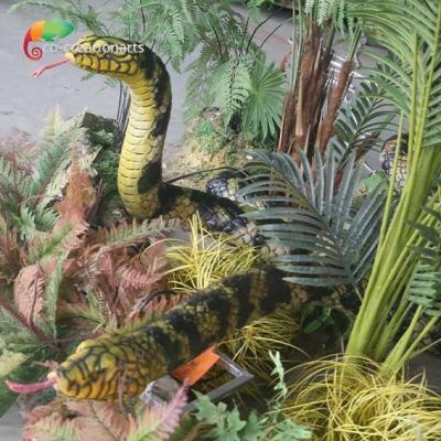 中国 Life Size Animals Simulated Animatronic Snakes In Animal Exhibitions 販売のため