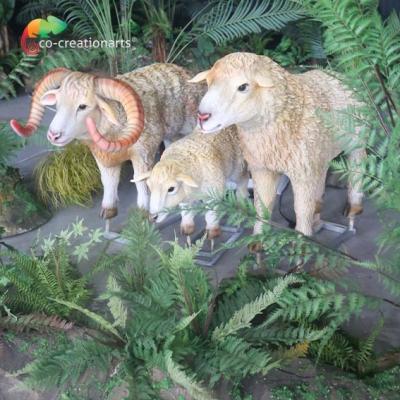 China Blue 110v Animatronic Sheep Simulated Animals For Animal Exhibitions for sale